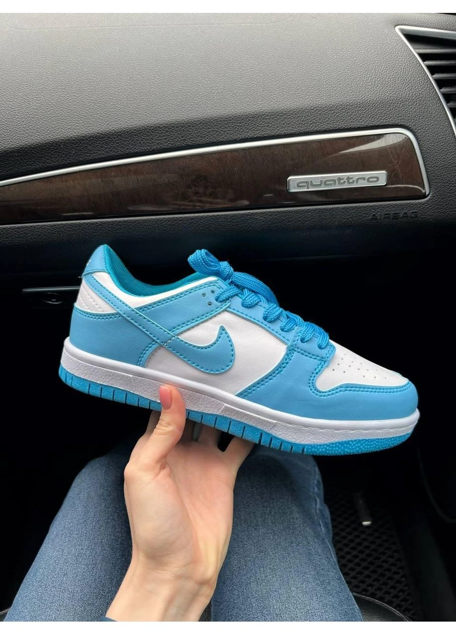 Белые демисезонные кроссовки мужские nike sb dunk blue white найк сб данк белые No Brand