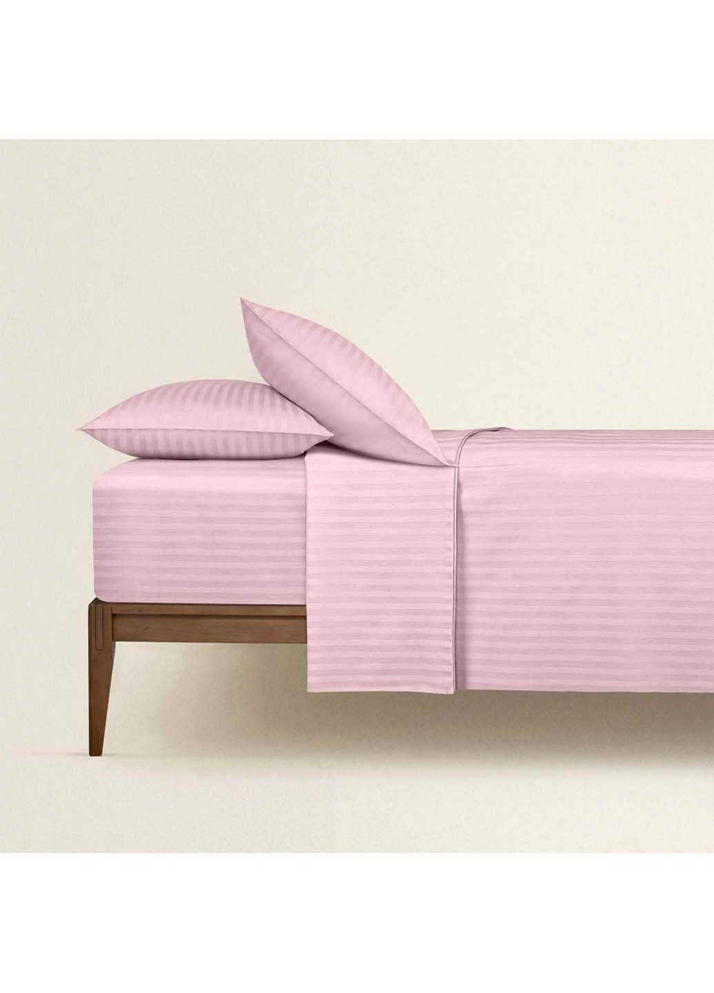 Двоспальна постіль сатин із простирадлом на гумці FLORAL CS1 180х220 см Cosas (307477469)