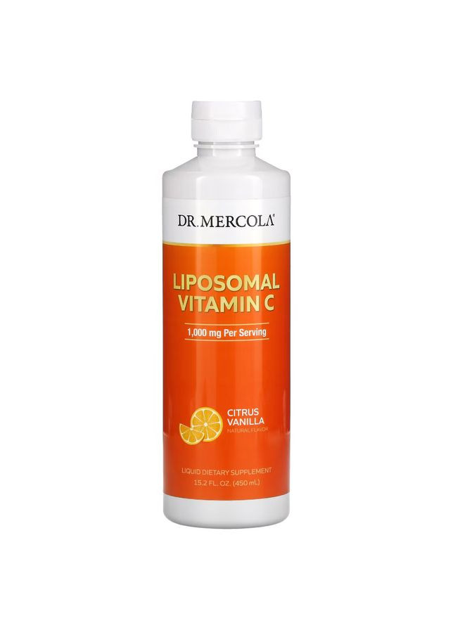 Вітаміни та мінерали Liposomal Vitamin C, 450 мл - Ваніль-цитрус Dr. Mercola (322209916)