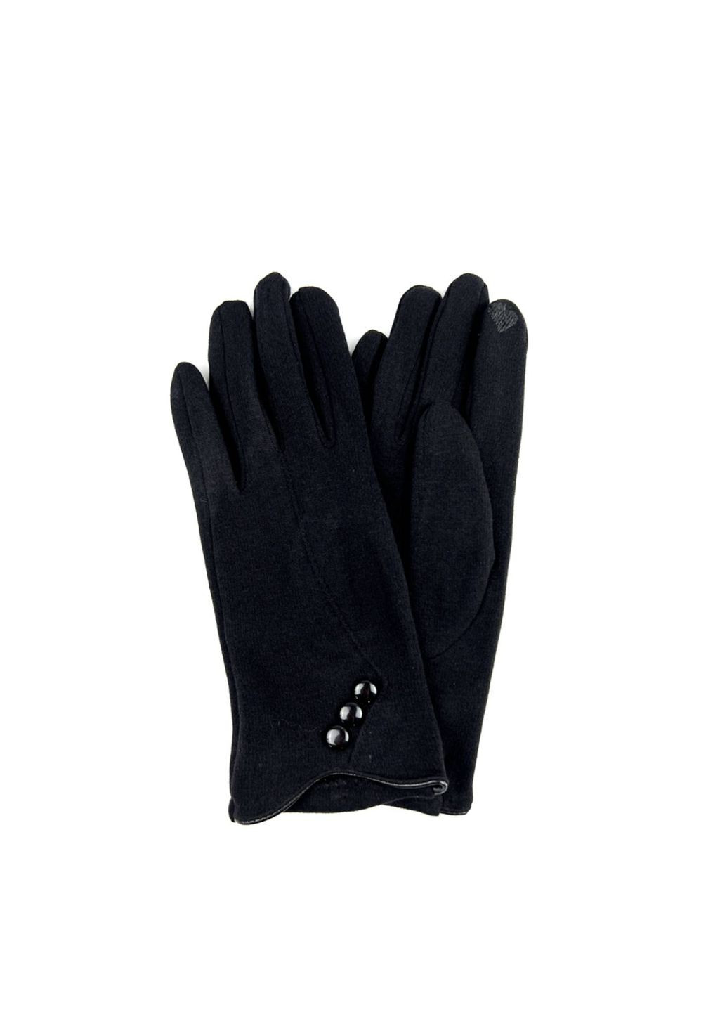 Перчатки Smart Touch женские трикотаж черные LuckyLOOK 960-030 (290278253)