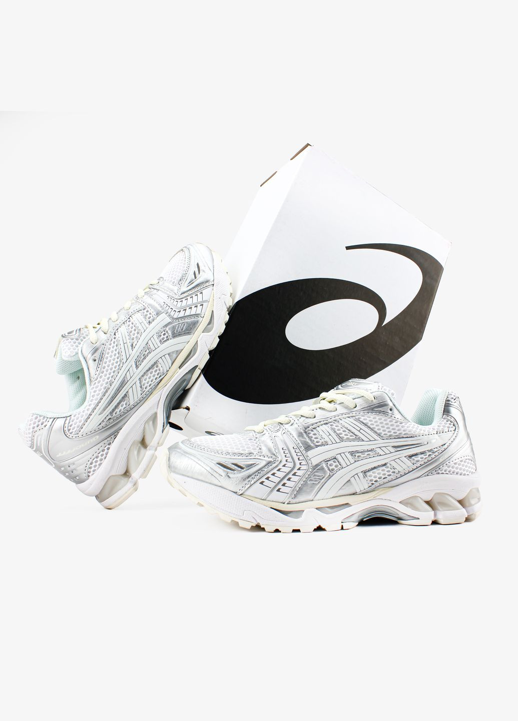 Кросівки жіночі і чоловічі Asics Gel-Kayano 14 white gray | Асікс Гель-Каяно 14 білі сірі No Brand білі всесезони (313653545)
