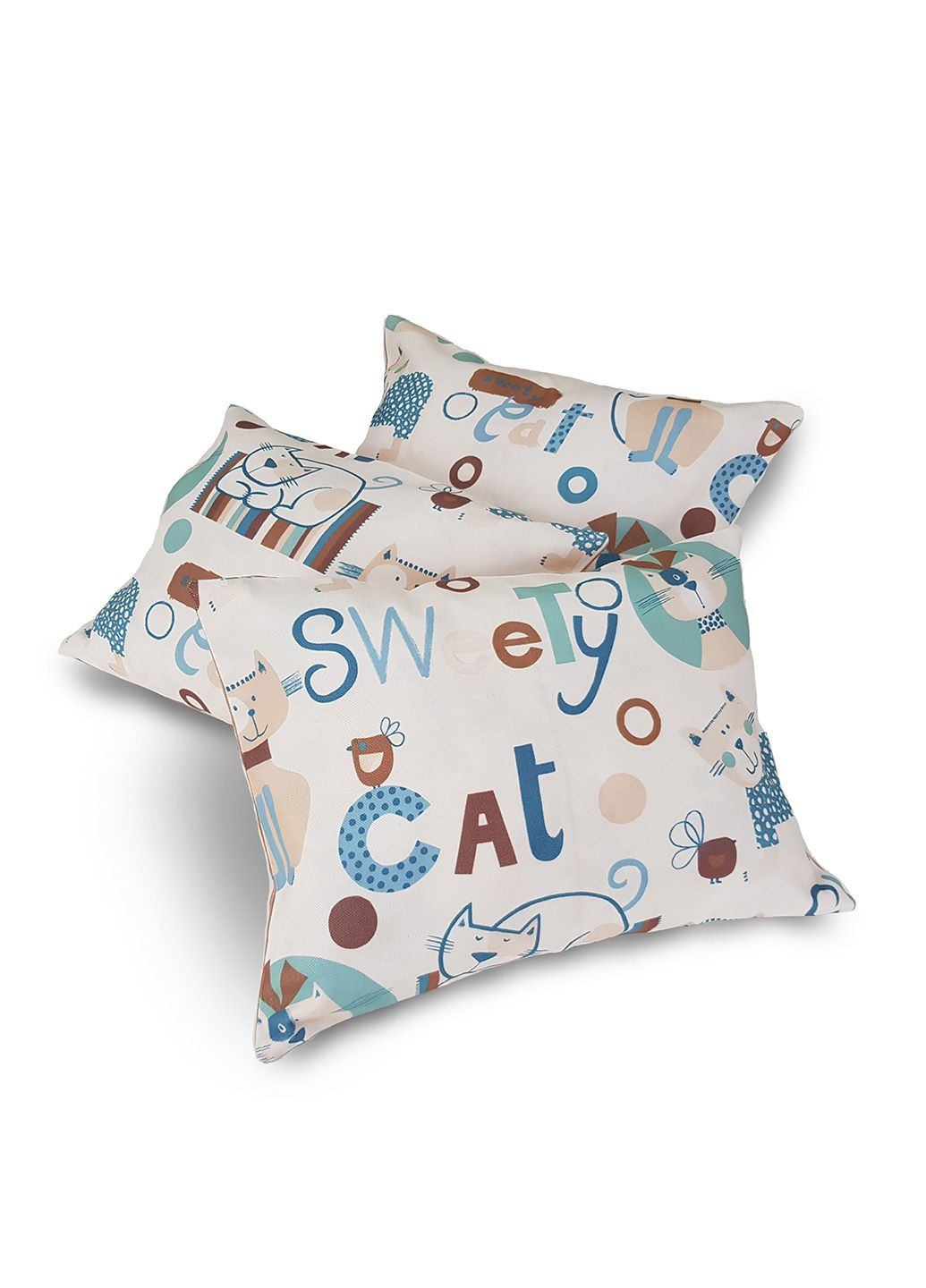 Комплект декоративных подушек Cats 45х35см 3шт молочные (п_0626) Firanka Kids (314837626)