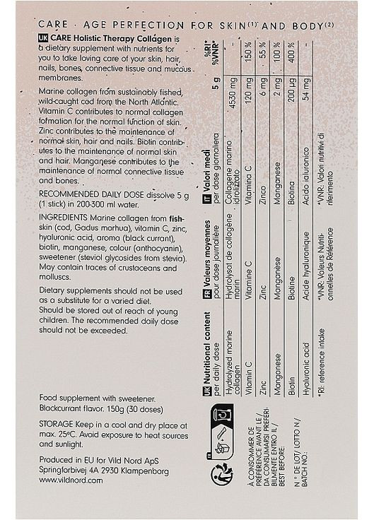 Колаген "Молодість без меж" в стіках Care Holistic Therapy Collagen * 150g (1447701-31107097) Vild Nord (368624240)