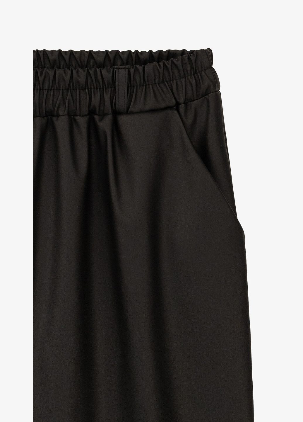 Брюки однотонные женские 281-1 Черный shop (2000999214561) SL Екошкіра (342165476)