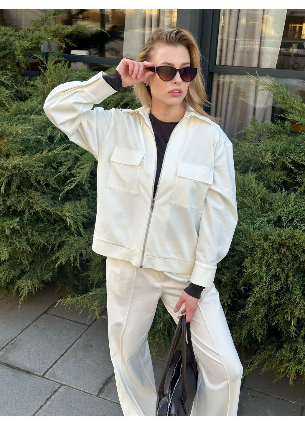 Брючный костюм (рубашка на молнии) No Brand (369502162)