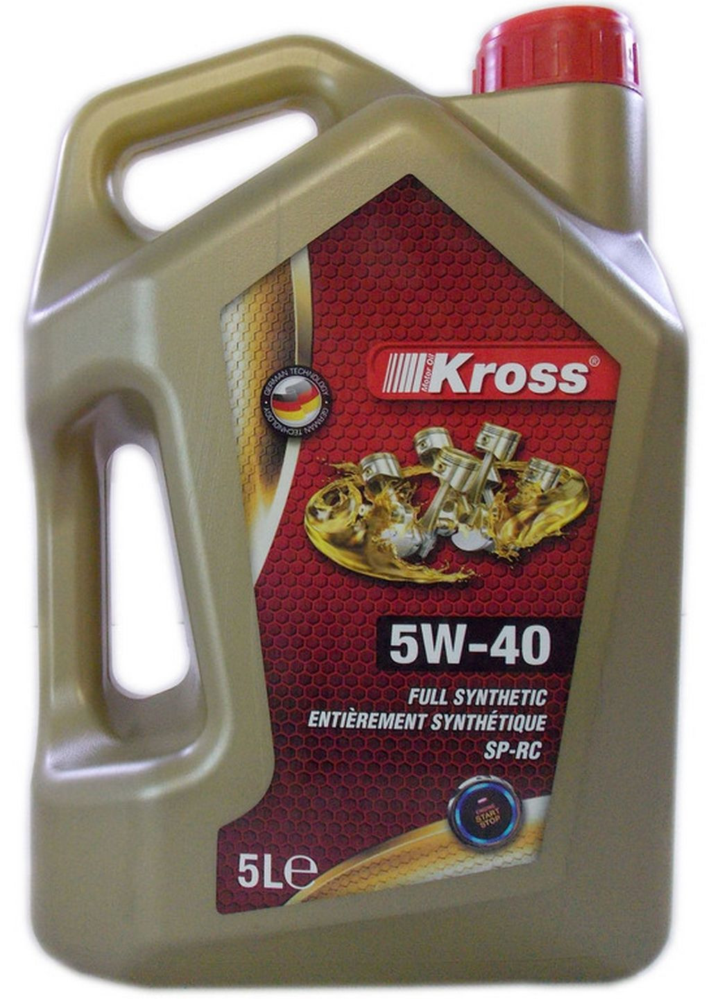 Масло 5w40 5 л full synthetic, api sp Kross (282582845)