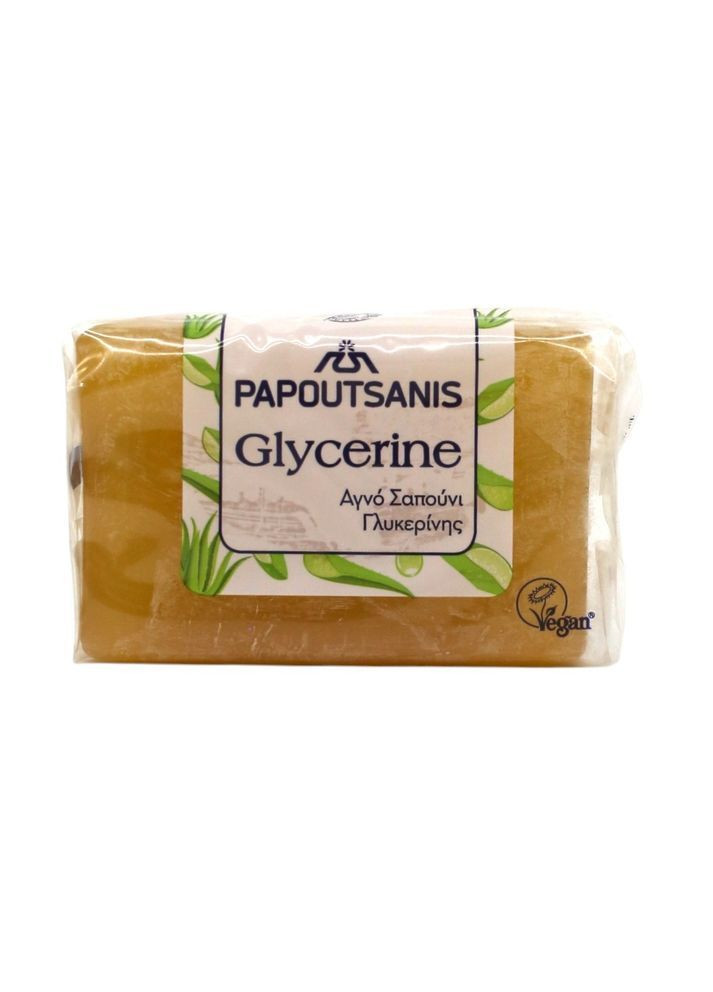 Твердое глицериновое мыло Green 125 г Papoutsanis (370645597)