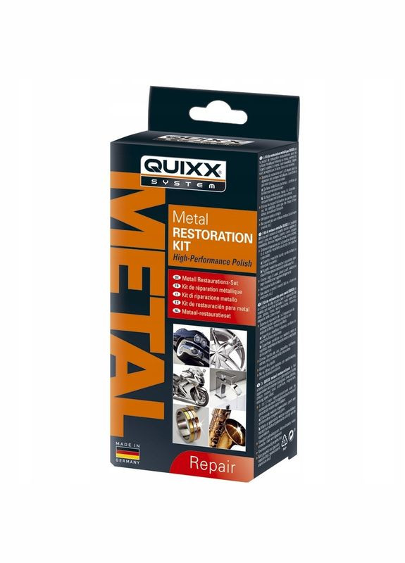Набір для відновлення металу METAL / поліроль паста / реставрація прикрас, змішувачів, авто коліс QUIXX (322567412)