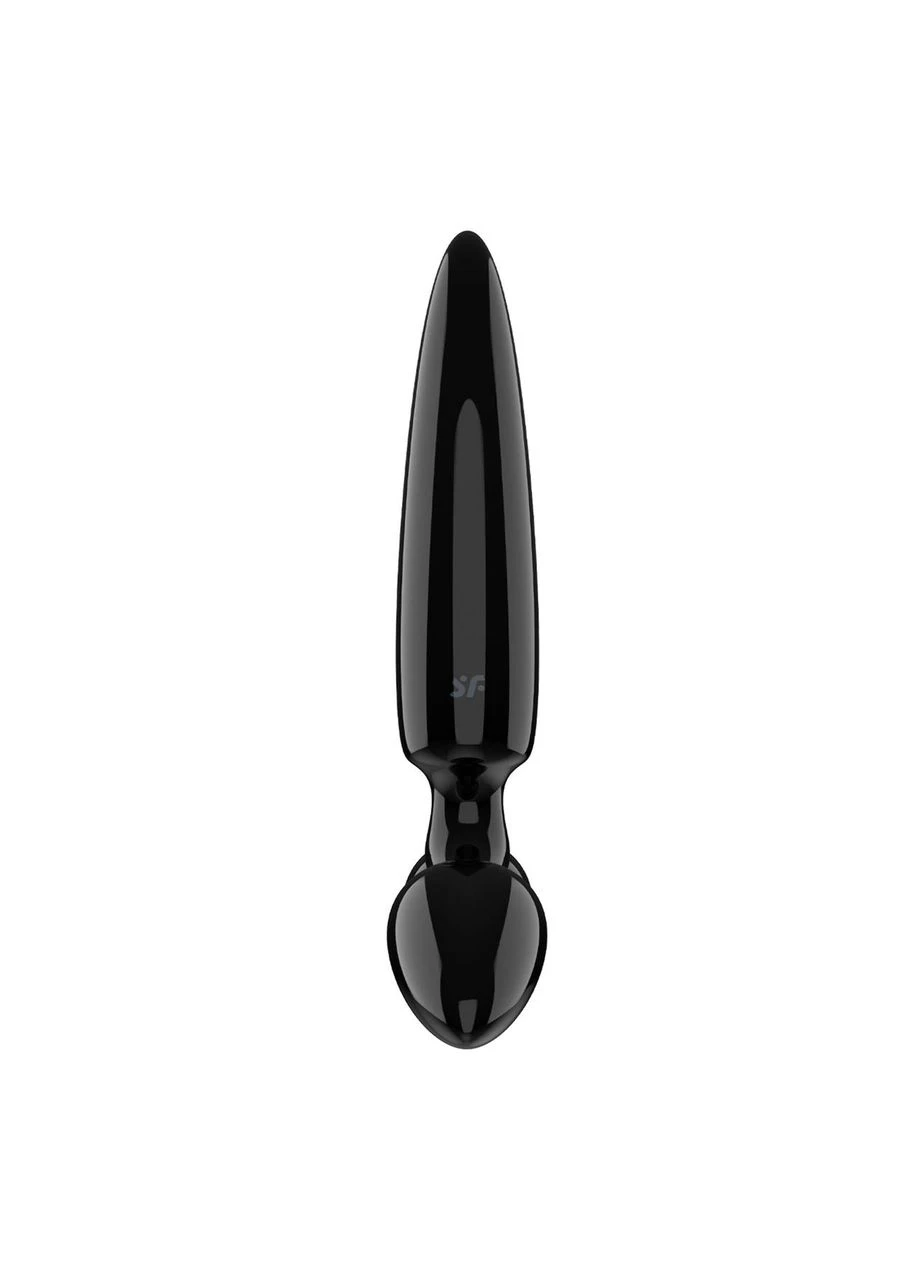 Трехсторонний стеклянный дилдо Triple Crystal 1 Black Satisfyer (385626525)