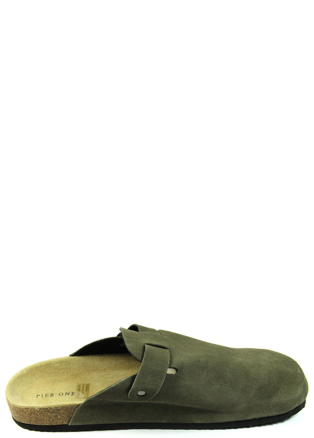 Хаки повседневные, кэжуал мужские шлепанцы Pier One