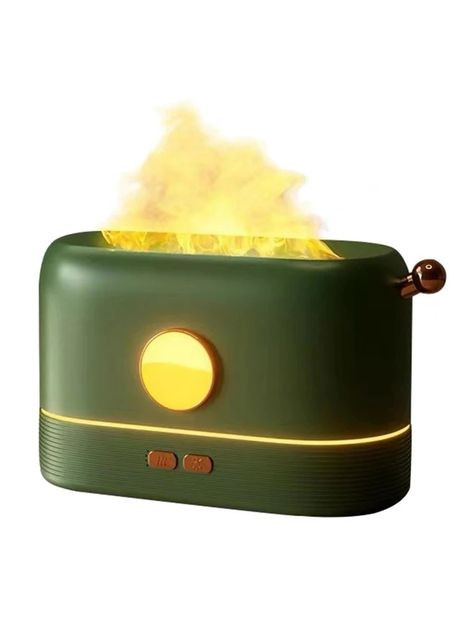 Увлажнитель воздуха, портативный аромадифузор с имитацией огня KC-026 200 мл, Green Kinscoter (322209463)