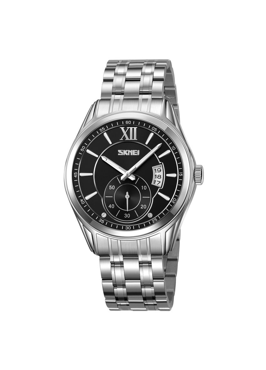 9319SIBK Silver-Black кварцевый сasual, классический Skmei (324214737)