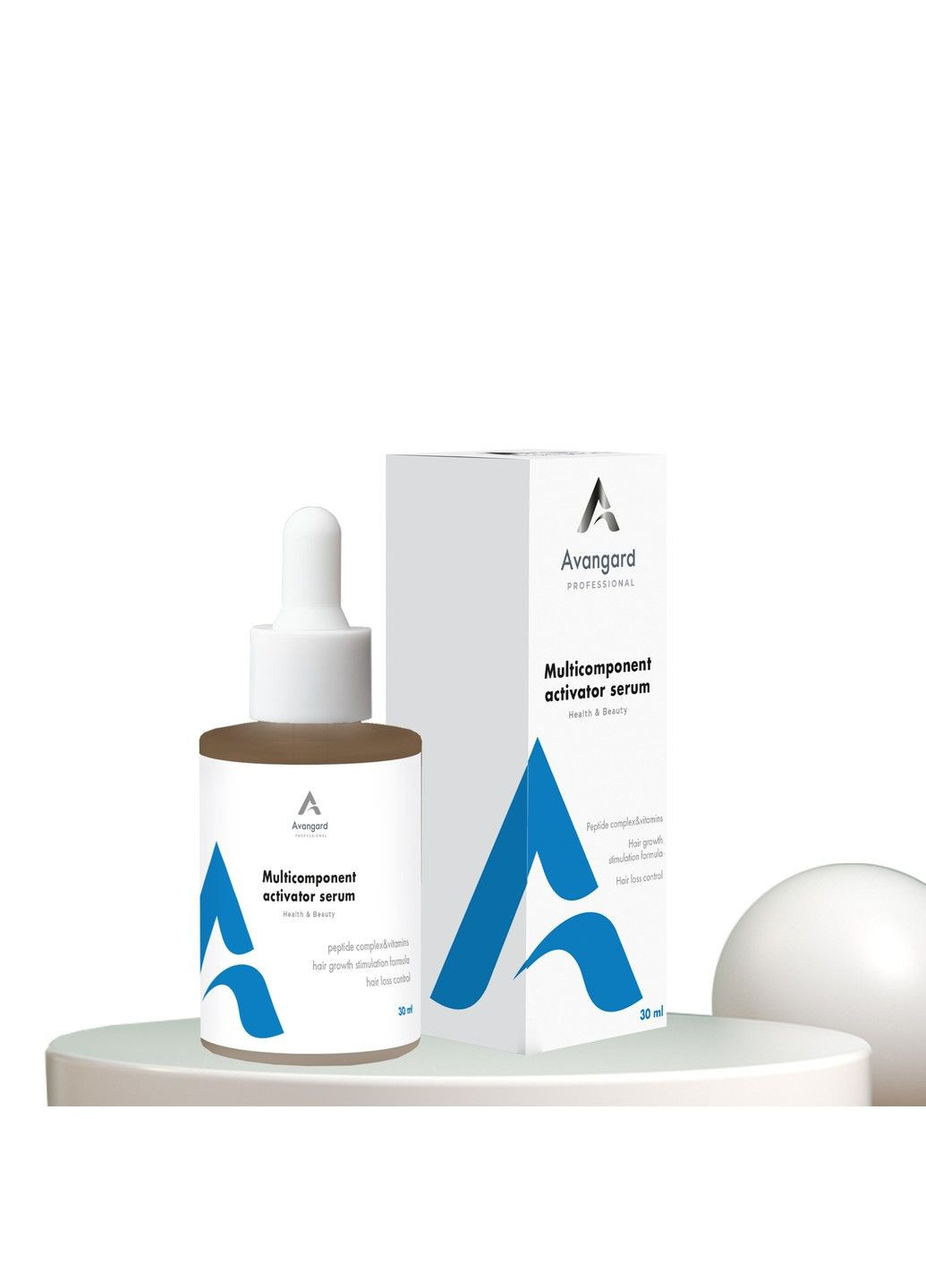 Мультикомпонентная пептидная сыворотка-активатор роста волос 30 мл A_Avangard Professional (330641435)