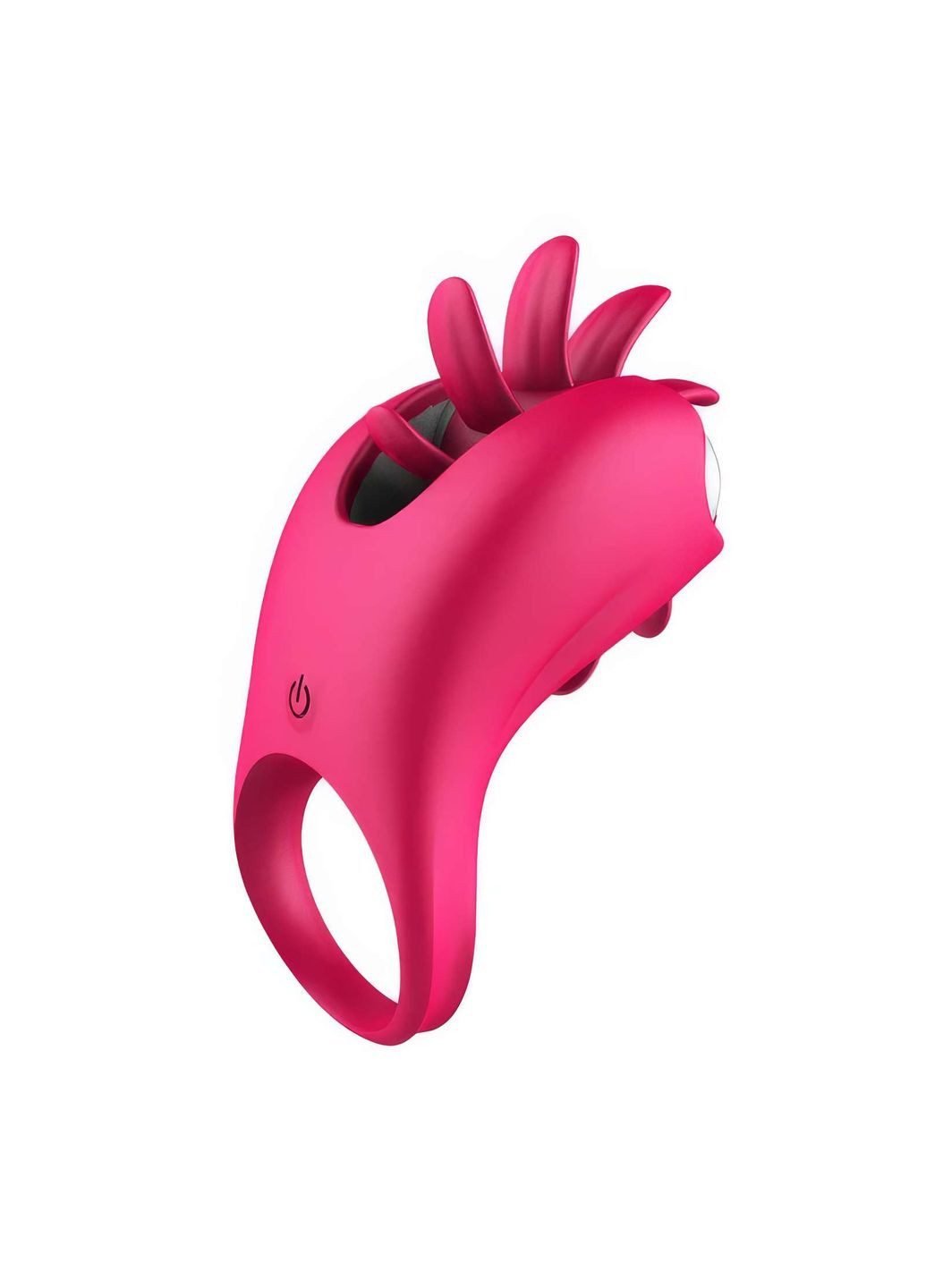 Виброкольцо с ротацией для стимуляции клитора 20 режимов Фуксия No Brand (367837378)