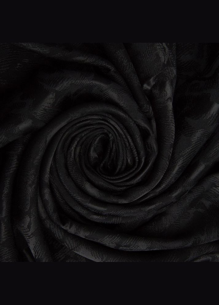 Тканина плательна жакард 140 г/м2 145 см чорна віскоза бавовна, натуральна мармурна IDEIA (339067197)