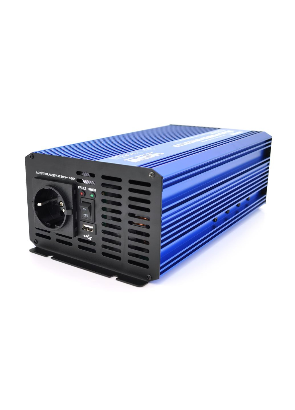 Інвертор напруги SINUS P1000-242 (1000Вт), 12/220V, 1xShuko, 1USB, клеми, Box Q4 Carspa (314928317)