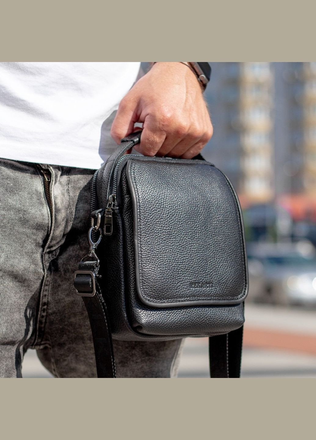 Чоловіча сумка через плече з ручкою Tiding Bag (302391022)