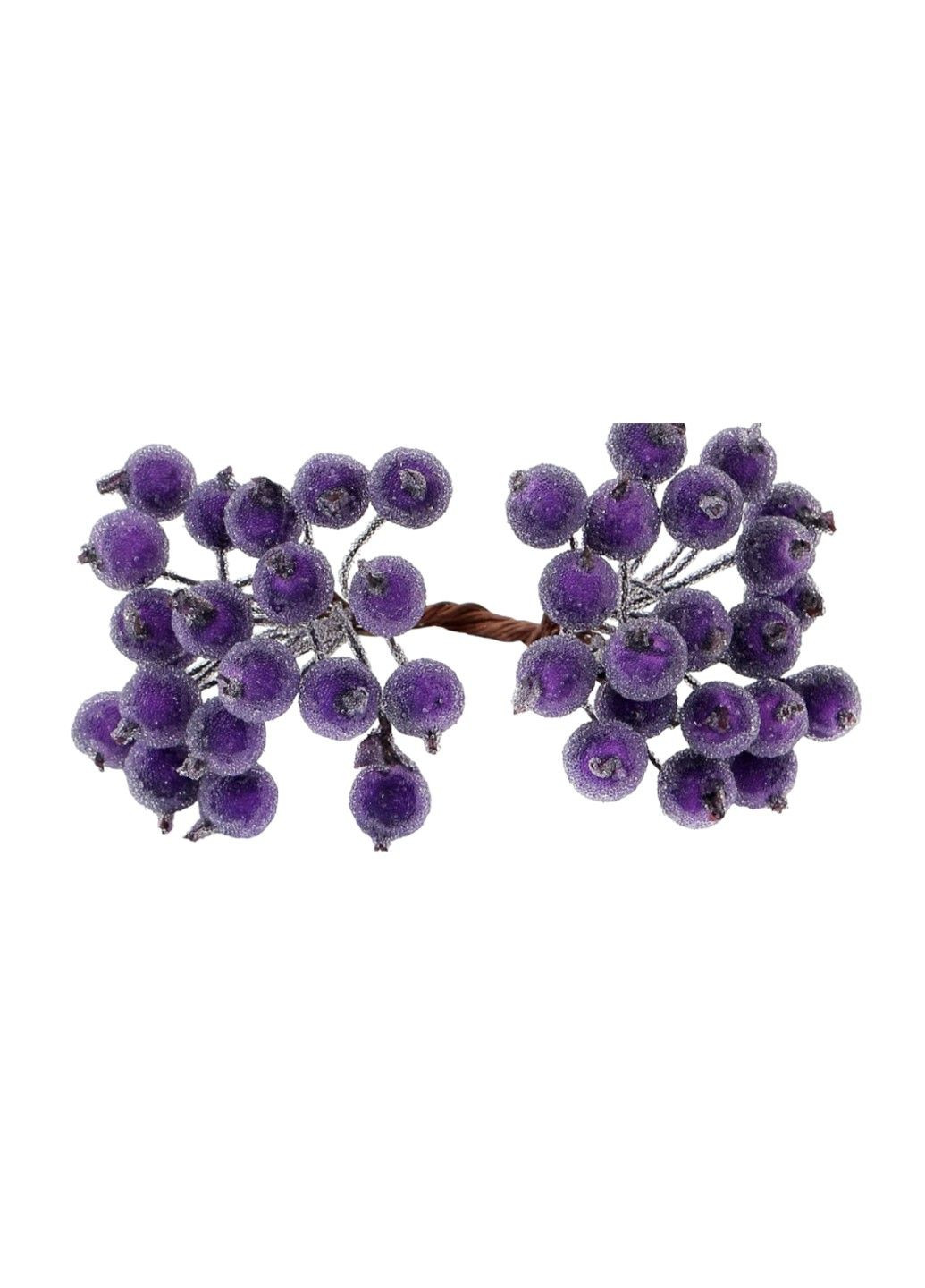 Калина в цукрі 12 мм, колір -фіолетовий, букет No Brand (303429053)