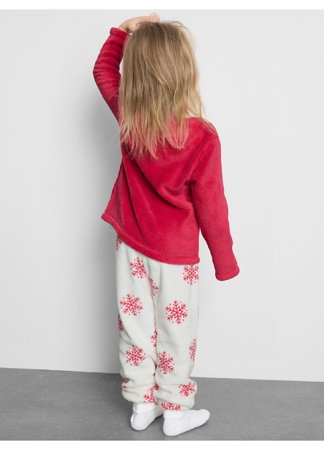 Комбінована зимня хутряна піжама (світшот, штани) світшот + брюки Primark