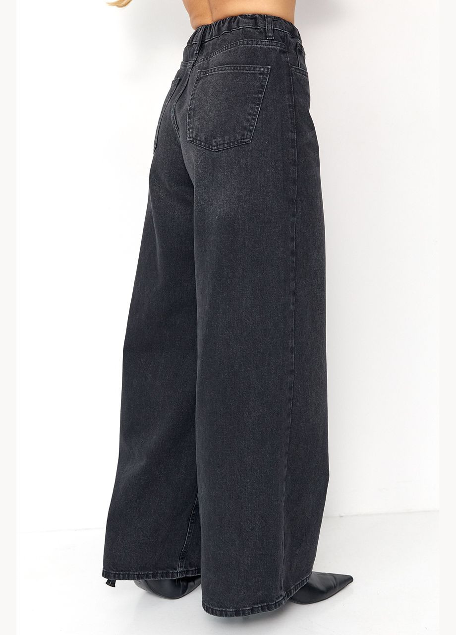 Широкі джинси з резинкою на поясі Lurex - (312383277)