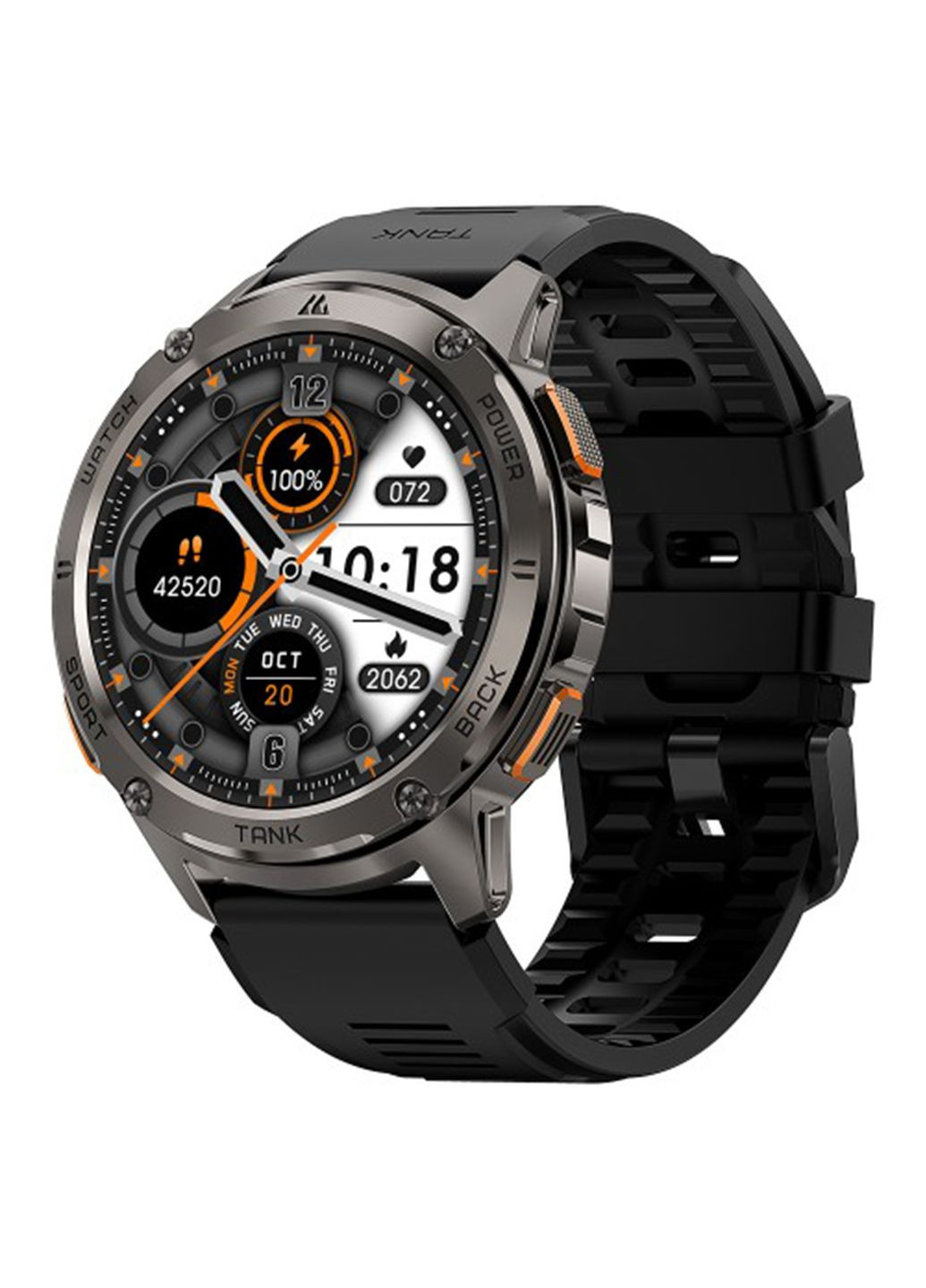 Мужские умные часы Black Kospet Tank T3 (351507948)