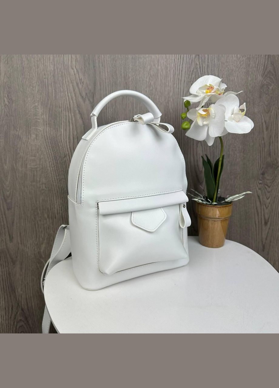 Жіночий міні рюкзак прогулянковий чорний білий No Brand (301083368)