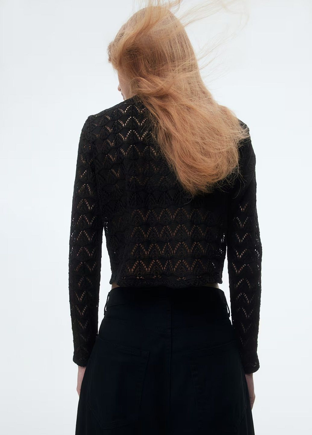 Черный демисезонный кардиган H&M