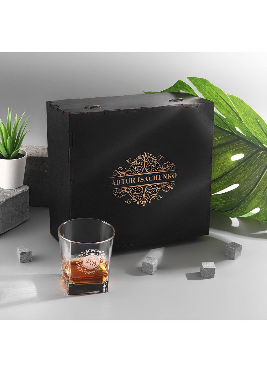 Чоловічий подарунок,подарунок на День Народження шефа, Камені для віскі + 2 келихи sterling 300 мл No Brand (365654968)