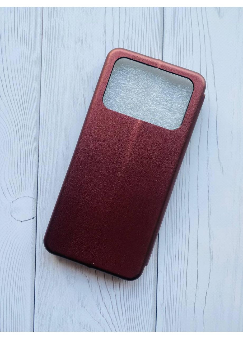 Чохол-книжка з малюнком для Xiaomi Poco C40 Бордовий:: Котик і сакура (принт 283) Creative (360696042)