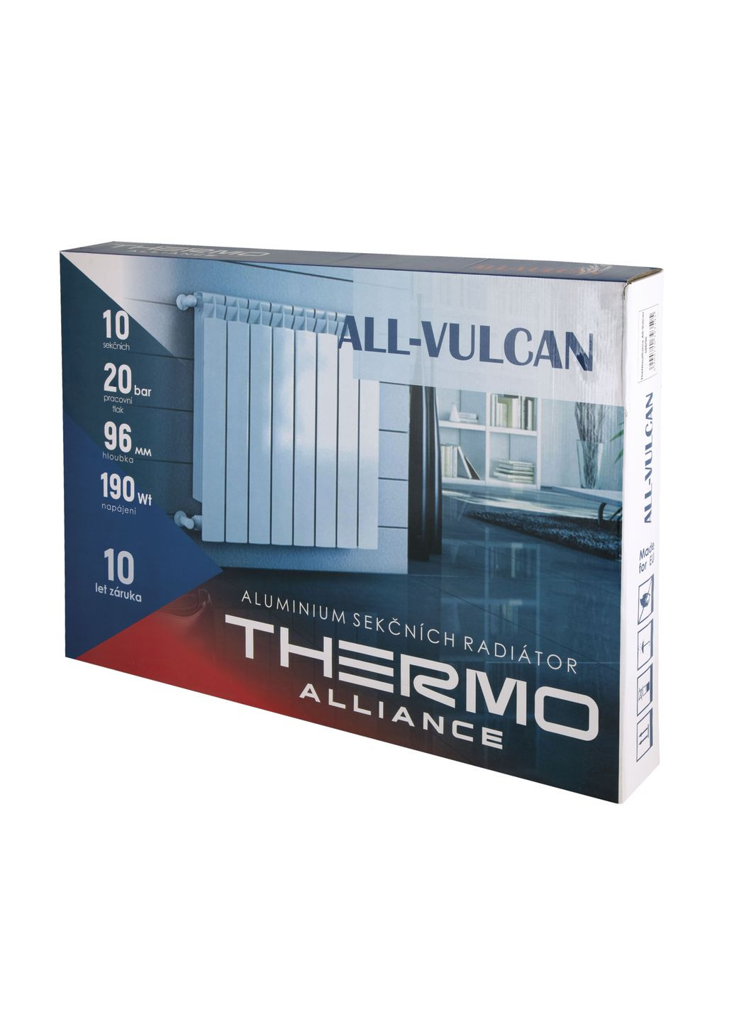 Радиатор алюминиевый All-Vulcan 500/96 1,05 кг Thermo Alliance V50096A (346492779)