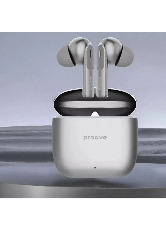 Навушники бездротові TWS Cold Sound (silver/white) Proove (360420402)