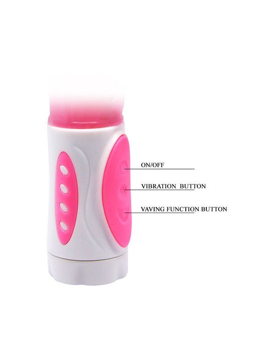 Вібратор Pretty Bunny для потрійної стимуляції+лубрикант Шоколад No Brand (340914875)