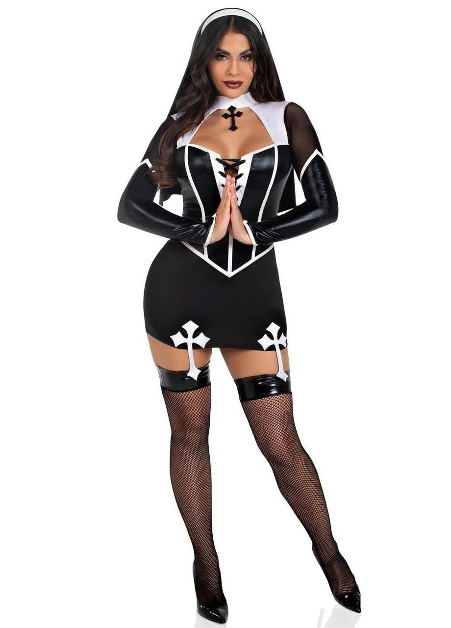 Костюм-монашки Leg Avenue Holy Hottie Dress XS No Brand (362453497)