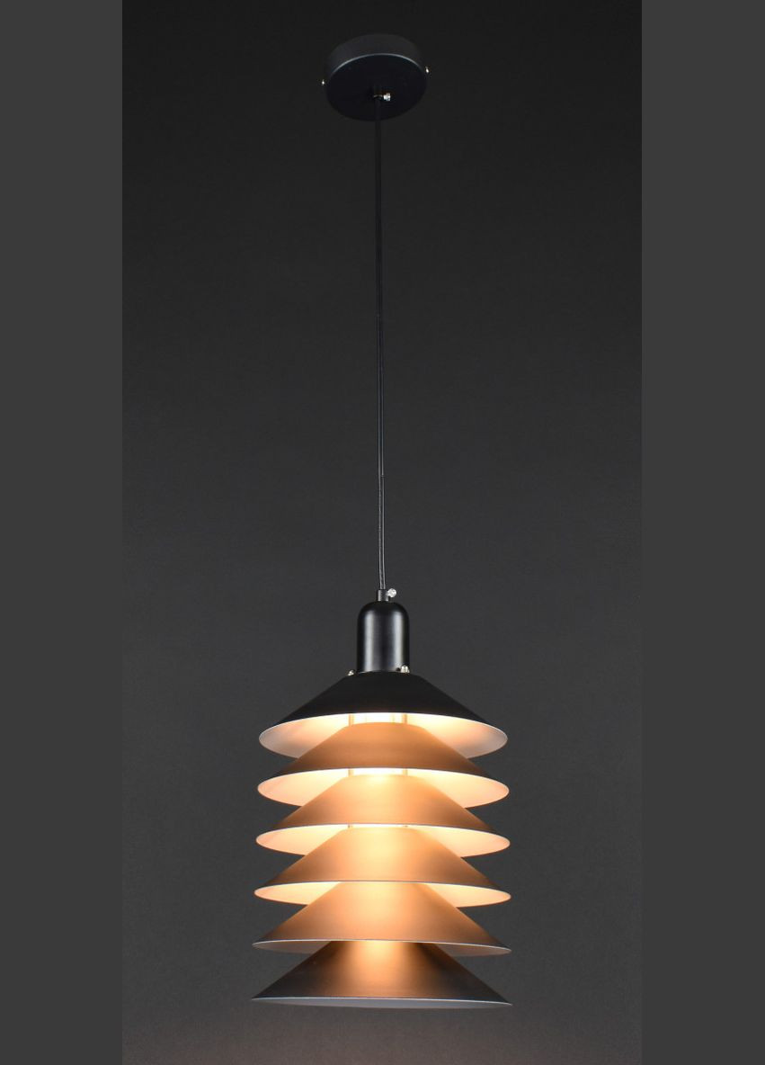 Люстра подвесная на 1 лампочку 27136 Черный 40-150х20х20 см. Sunnysky (364754762)