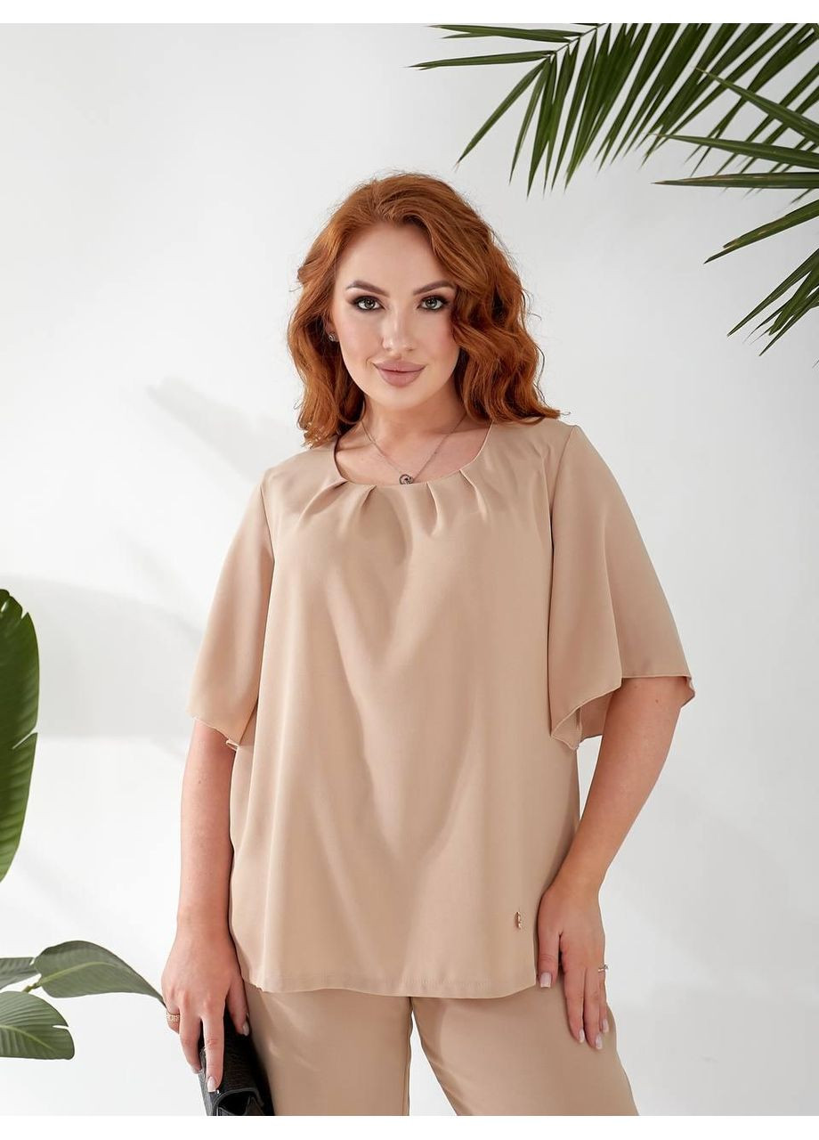 Жіночий елегантний брючний костюм з американського крепу Sofia 298 (359480199)