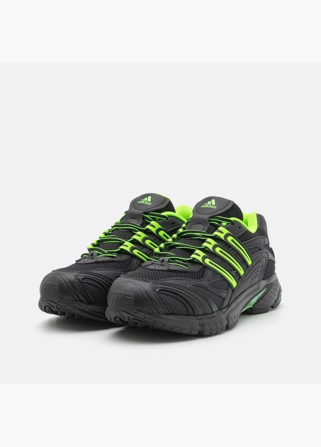 Чорні кросівки чоловічі temper run 2 black jh5267 adidas