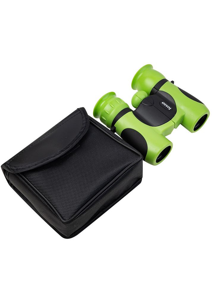 Бінокль дитячий іграшковий для подорожей та ігор "Юнга" 8*21 зеленого кольору Losso (327041599)