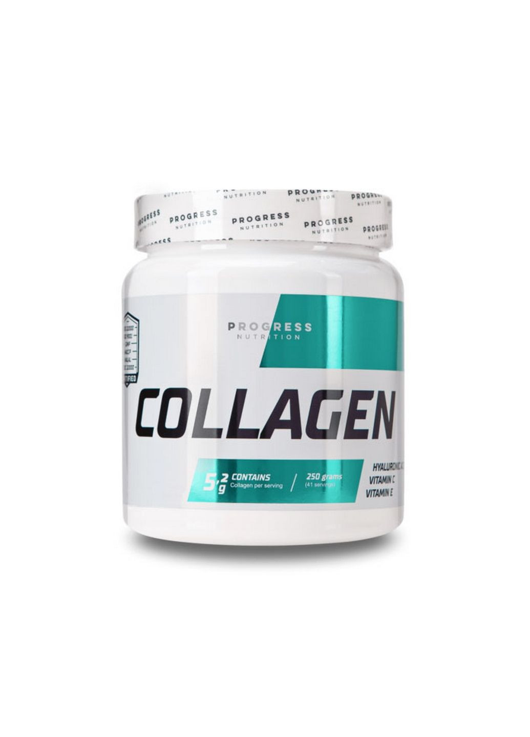 Препарат для суставов и связок Collagen, 250 грамм Зеленое яблоко Progress Nutrition (293338226)