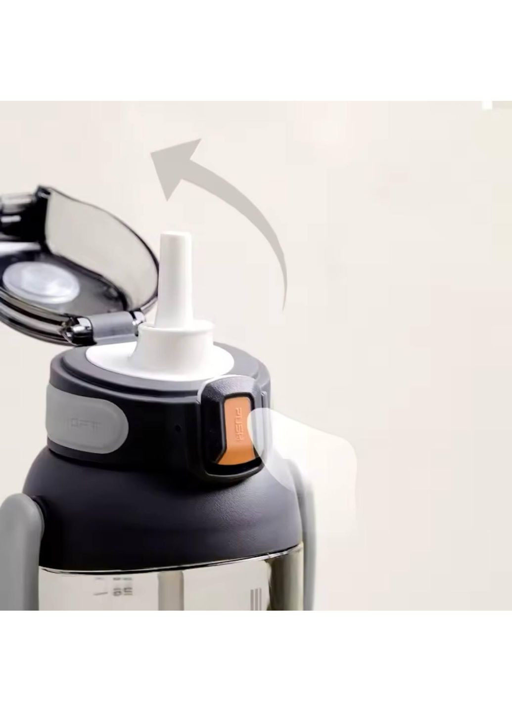 Біла пляшка TKK для води із тританового пластику 1400 мл No Brand (314709911)