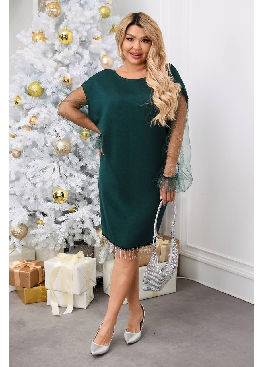 Темно-зелена сукня, колір темно-зелений Fashion