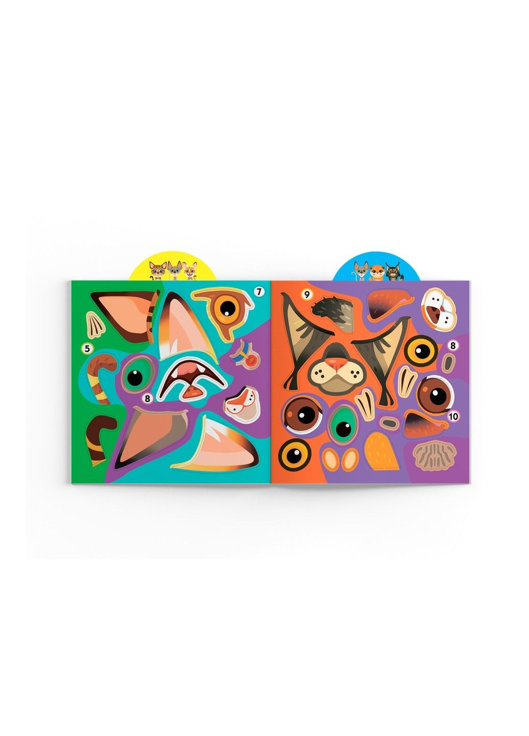 Играйка-развивайка. Котики. 69 больших наклеек Crystal Book (318030581)