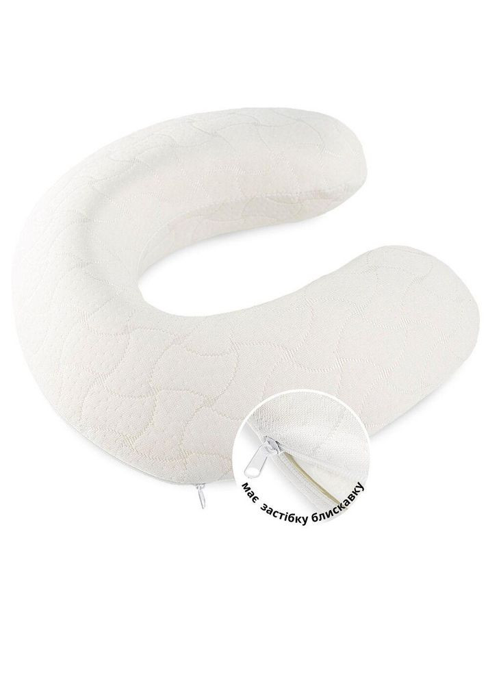 Подушка рогалик дорожная Мемори 30х40 см пена висколоастик для шеи путешествий с наволочкой на молнии IDEIA (342128462)