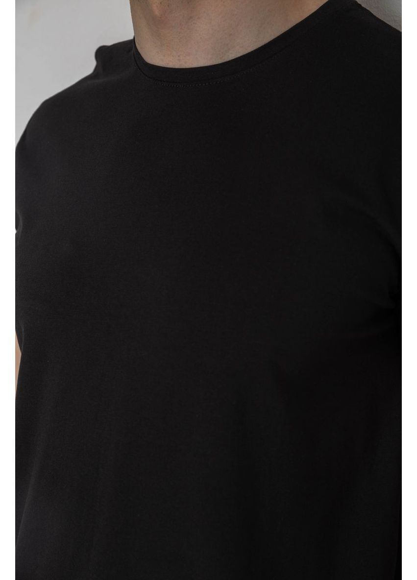 Черная футболка мужская однотонная батал Sport Line