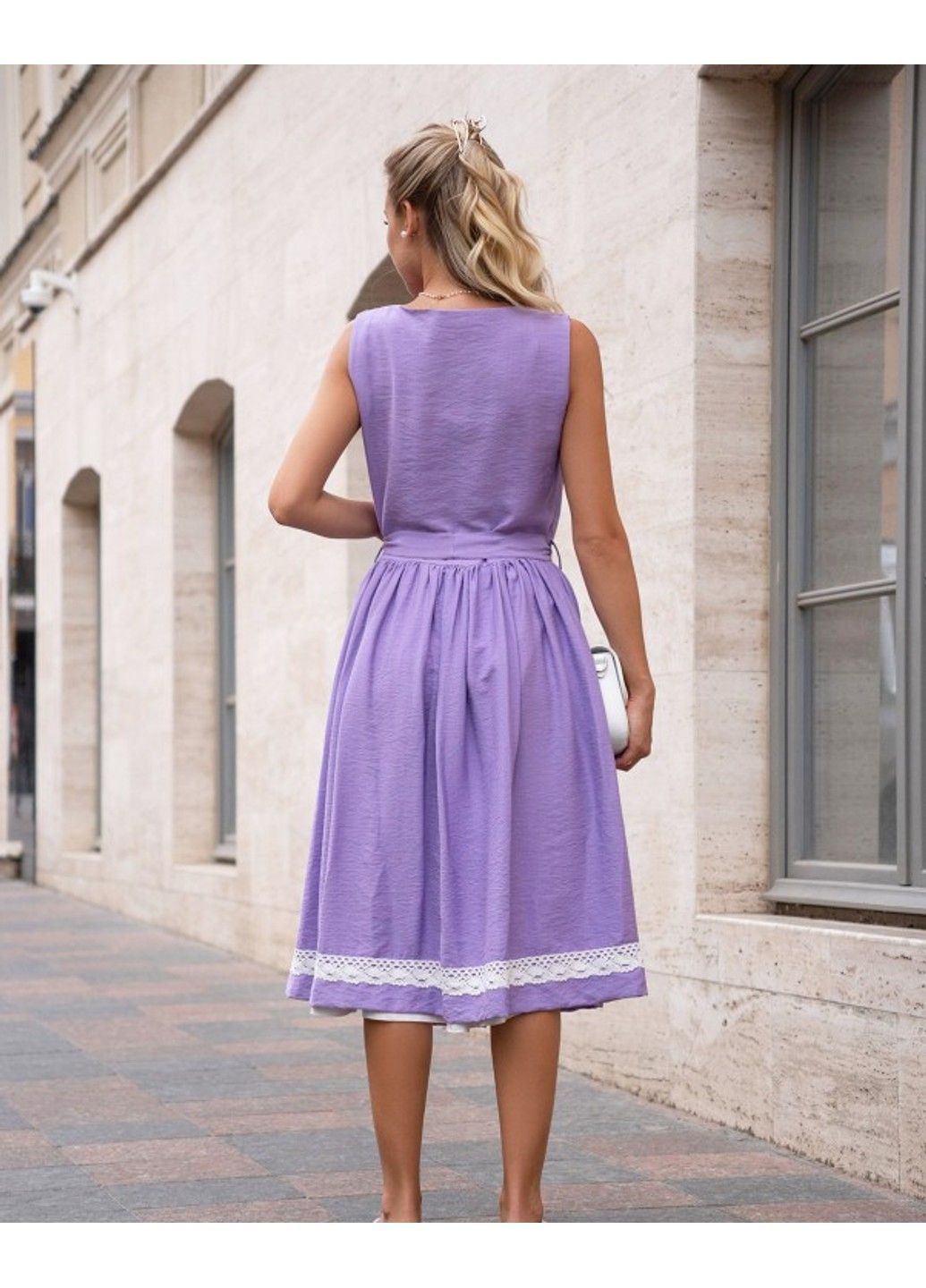 Фиолетовое повседневный платья 14751 сиреневый ISSA PLUS