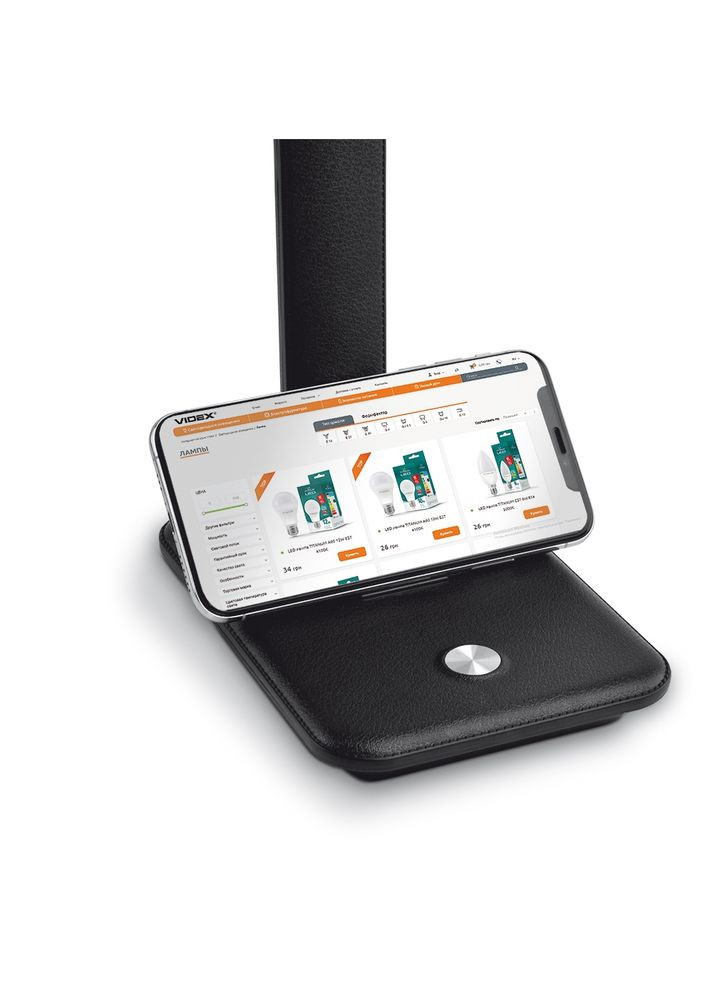 Настольная лампа TITANUM TLTF-009B 10W 3000-6500K с регулировкой яркости и температуры света Videx 25906 (282313045)