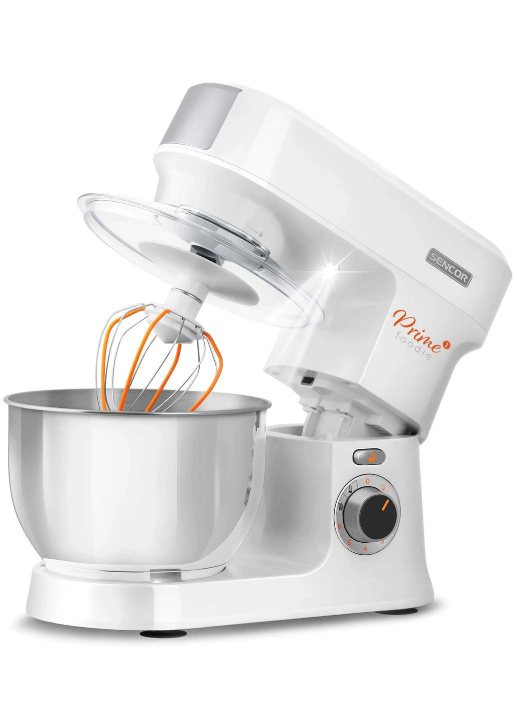 Кухонная машина 1000Вт, чаша-металл, корпус-пластик, насадок-12, белый Sencor (342113953)