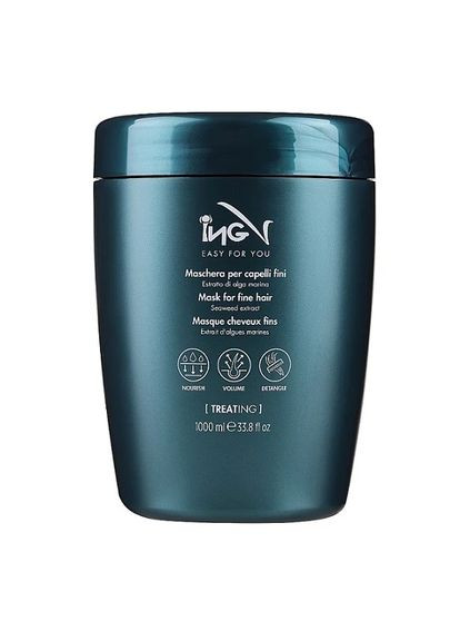 Маска 1000мл для тонких волос увлажняющая и питающая MASK For Fine Hair Treat ING (339050284)