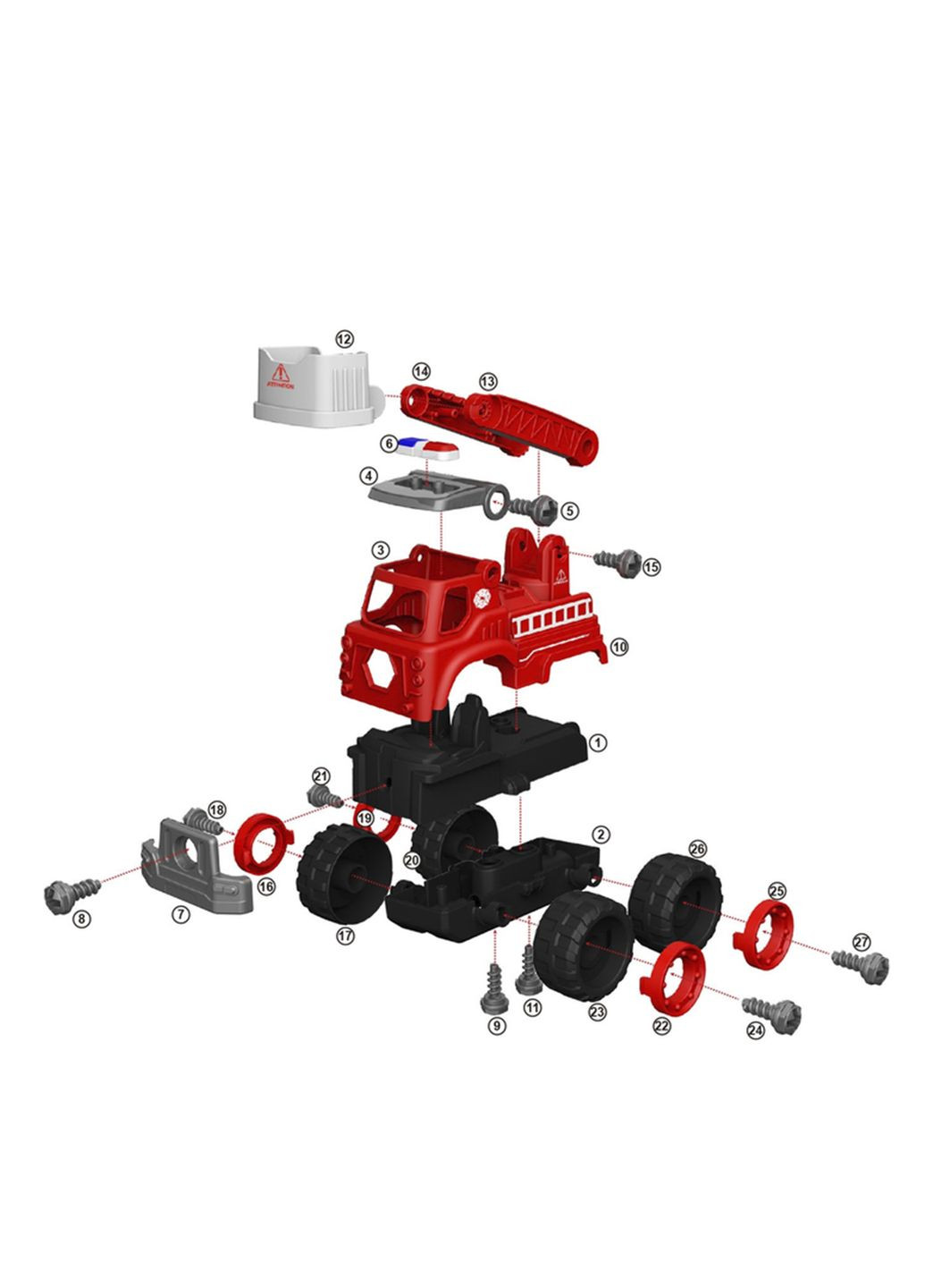 Конструктор - Пожарный кран цвет разноцветный CB-00281571 DIY SPATIAL CREATIVITY (340052610)