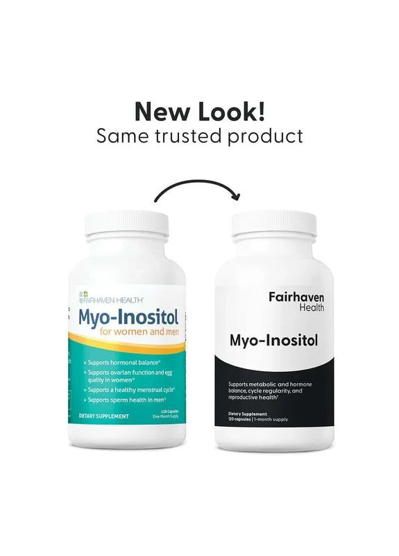Инозитол для мужчин и женщин (Myo-Inositol for PCOS) 120 капсул Fairhaven Health (361114850)
