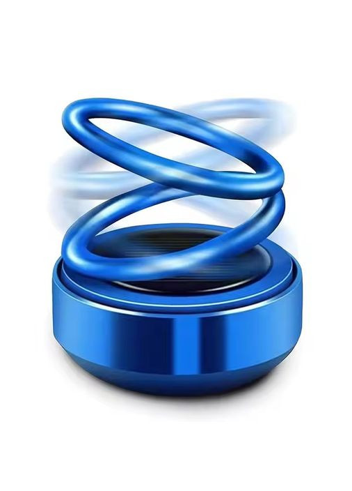 Диффузор ароматизатор для авто освежитель воздуха "Кольца левитации" на солнечной батарее в машину, синий No Brand (338854659)